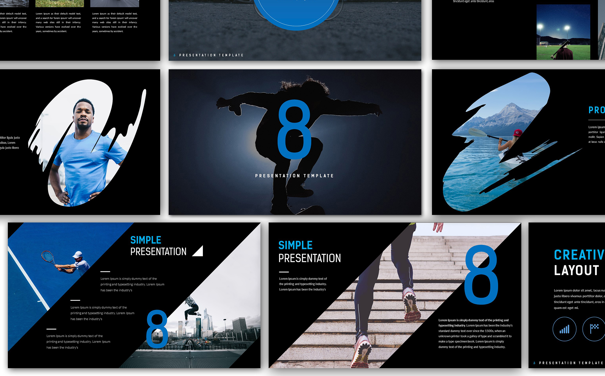 Eight Creative Presentation PowerPoint Template 67142